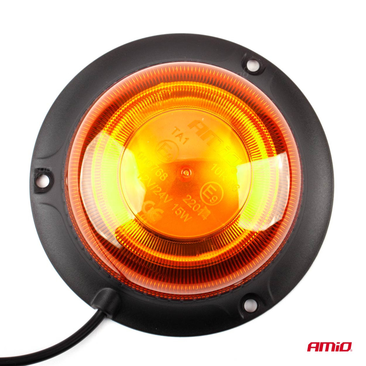 LED brīdinājuma lampa ar magnētu W21m R65 R10 18LED 12/24V IP56 AMIO-02925