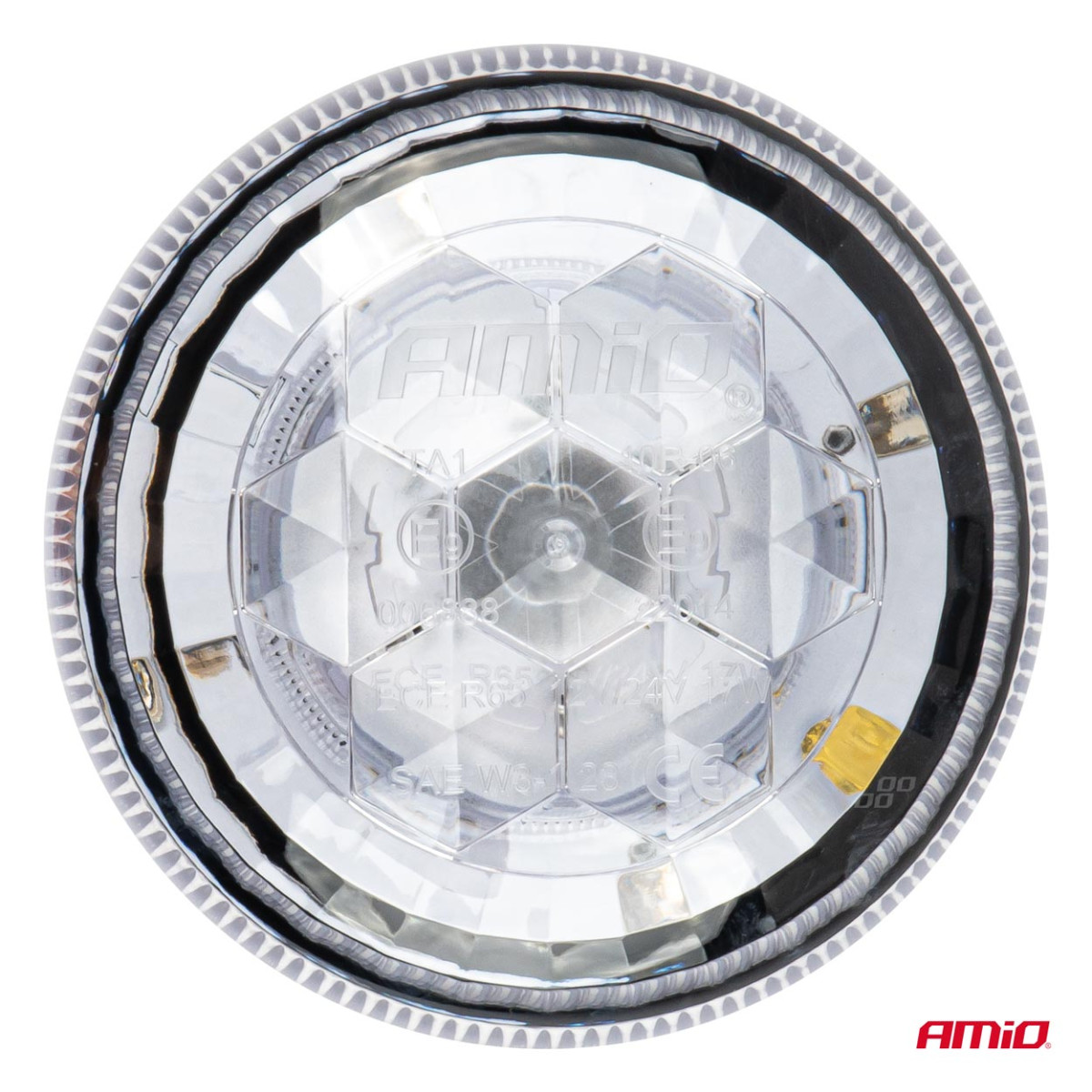 LED brīdinājuma gaisma W25p 24LED 12/24V IP66 AMIO-03338