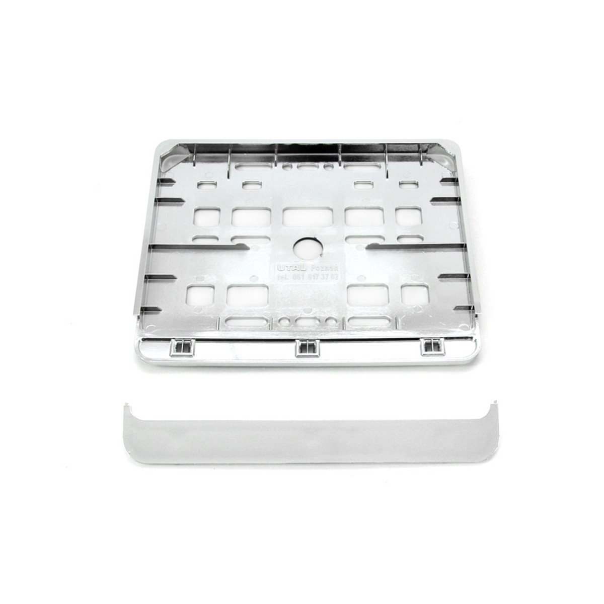 Motocikla numura zīmes turētājs – hroms, AMIO-01167