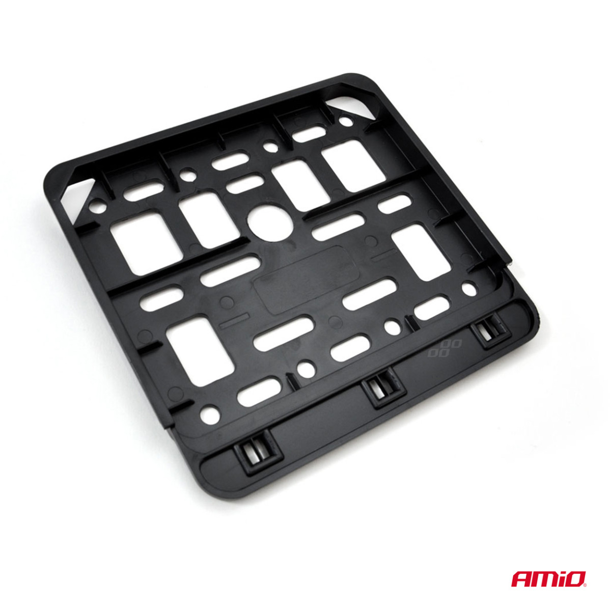 Motorollera numura zīmes turētājs – melns, AMIO-01169