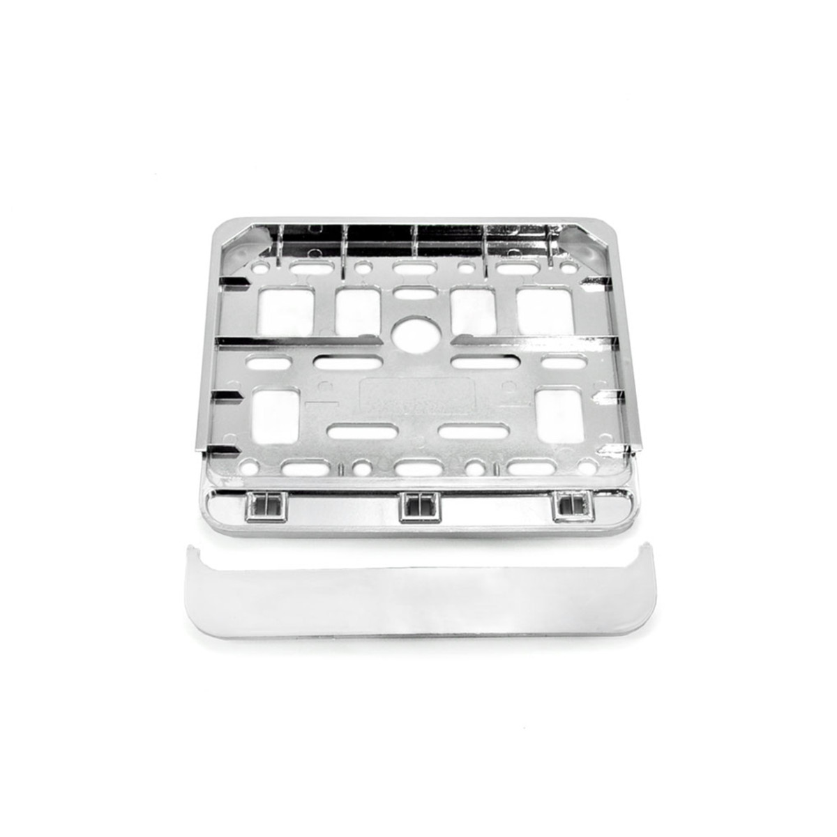 Motorollera numura zīmes turētājs – hroms, AMIO-01168