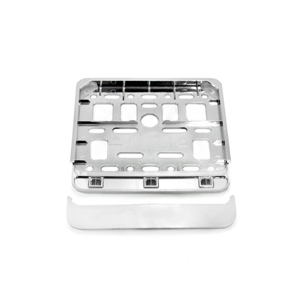 Motorollera numura zīmes turētājs – hroms, AMIO-01168