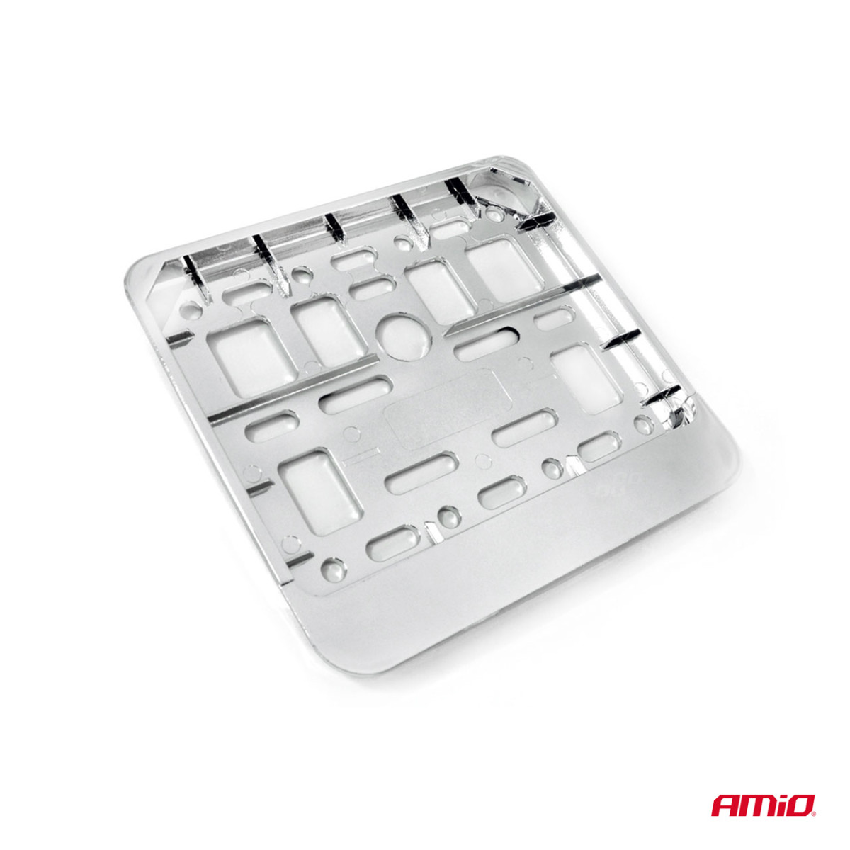 Motorollera numura zīmes turētājs – hroms, AMIO-01168