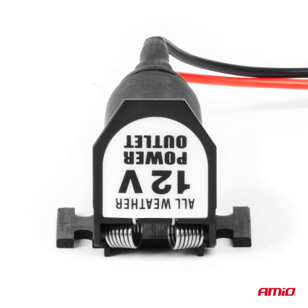 Automašīnas strāvas kontaktligzda ar vāku 12/24V AMIO-04128