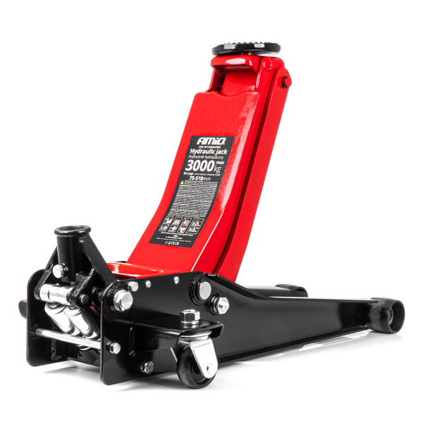Zema profila hidrauliskais pacēlājs 3000 kg, 75–510 mm, CE, AMIO-04215