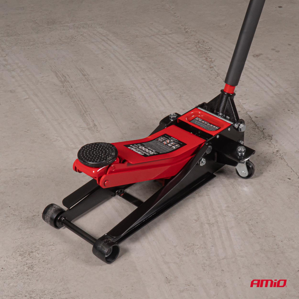 Zema profila hidrauliskais pacēlājs 3000 kg, 75–510 mm, CE, AMIO-04215