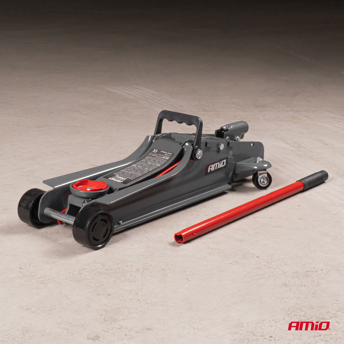 Zema profila hidrauliskais pacēlājs 2500 kg CE AMIO-02501