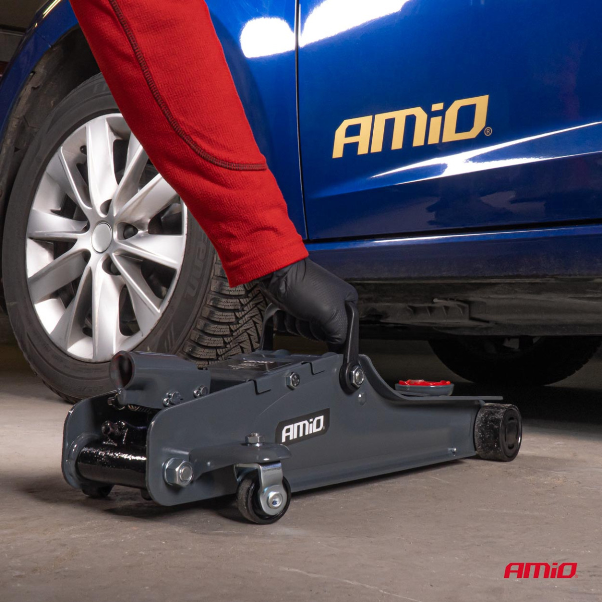 Zema profila hidrauliskais pacēlājs 2500 kg CE AMIO-02501