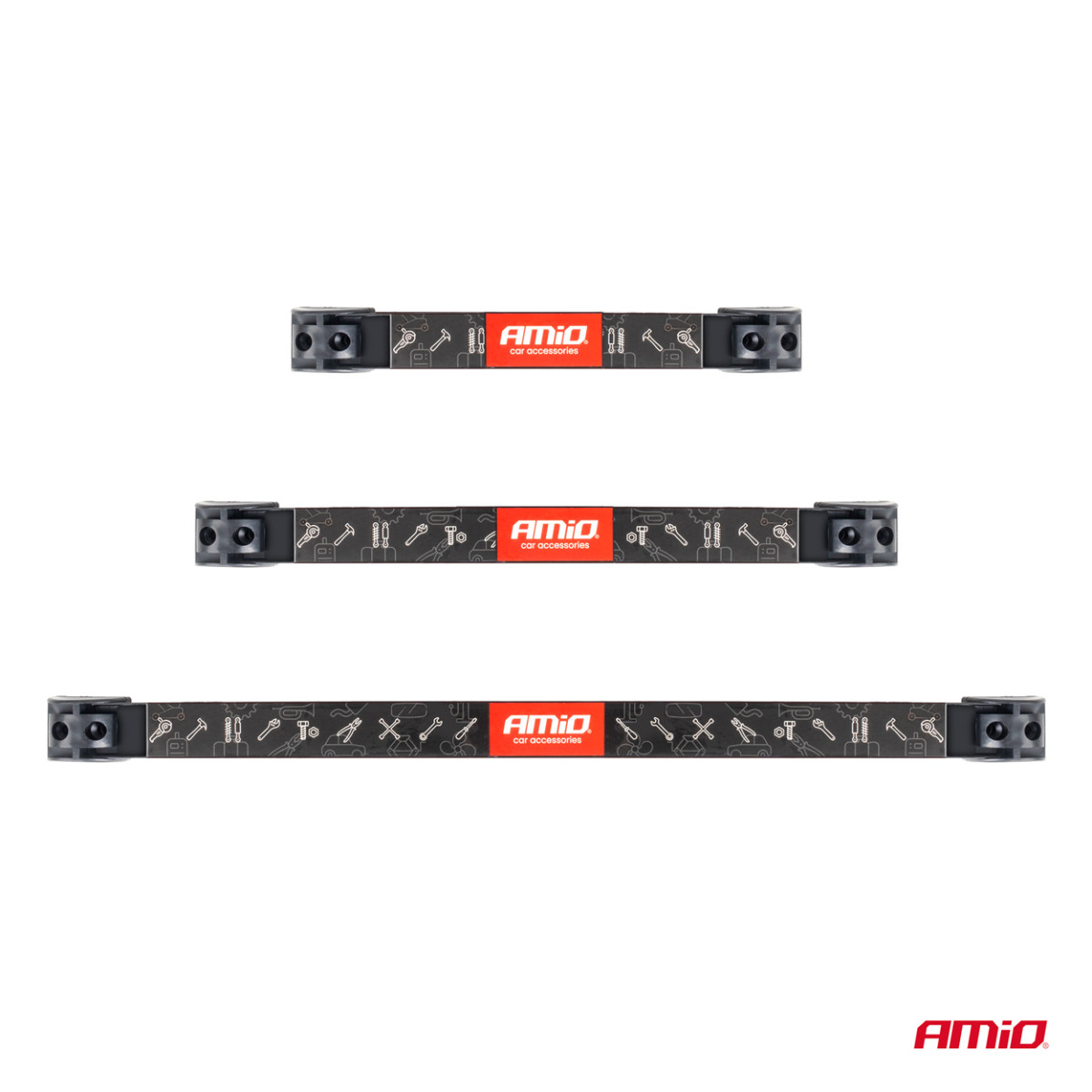 Magnētiskās instrumentu sloksnes, 3 gabalu komplekts (20 cm, 30,5 cm, 46 cm) AMIO-04263