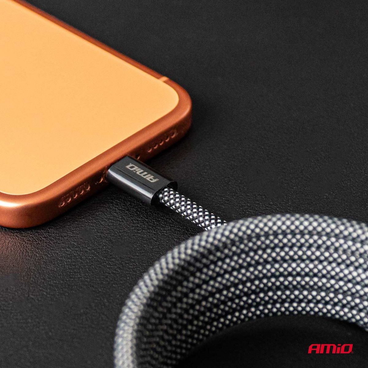 Magnētiskais USB-C – USB-C kabelis 60W 100 cm AMIO-04840