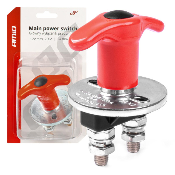 Galvenais akumulatora barošanas slēdzis 12/24 V, 200 A (maks. 500 A) 