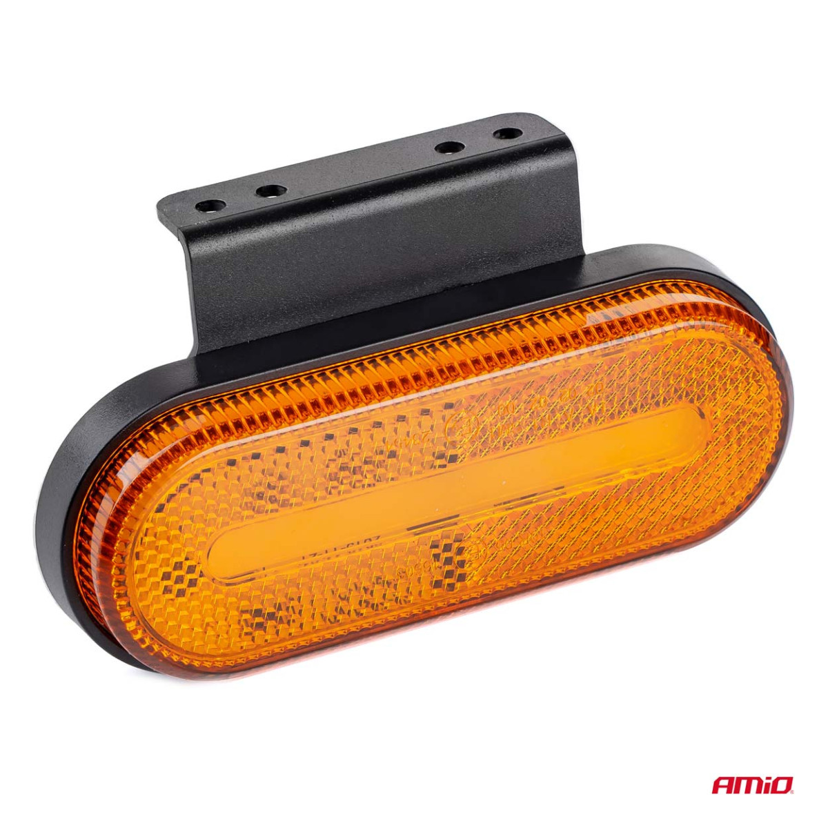 LED gaismeklis AMiO OM-01-O ovāls, oranžs