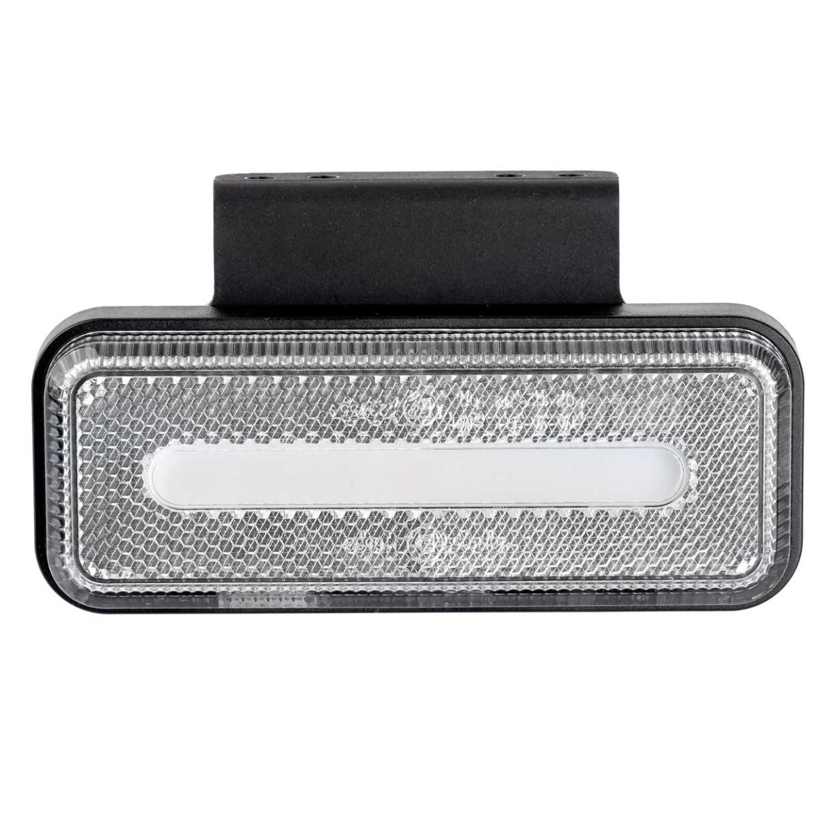 LED gabarītlukturis AMiO OM-02-W, taisnstūrveida, balts