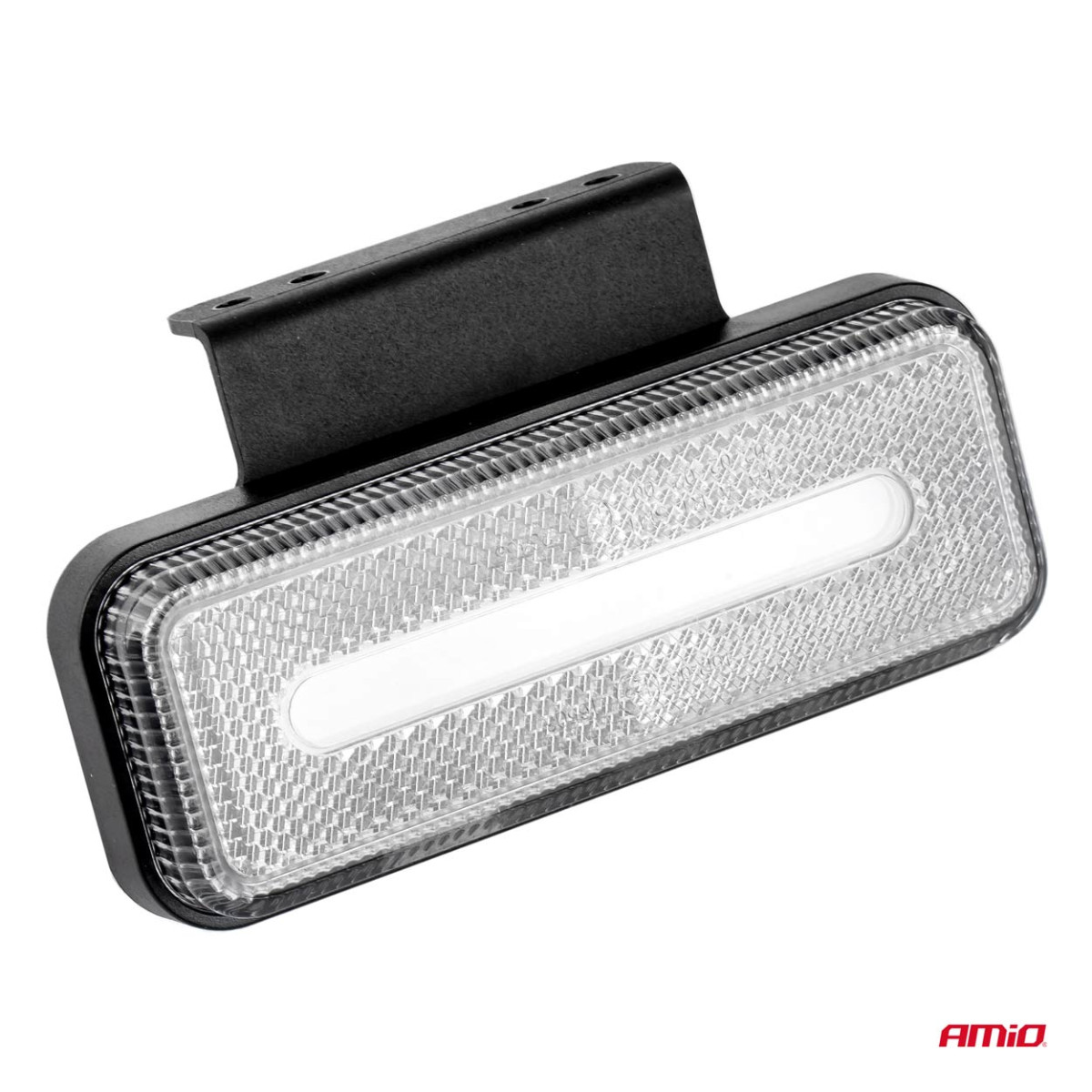 LED gabarītlukturis AMiO OM-02-W, taisnstūrveida, balts