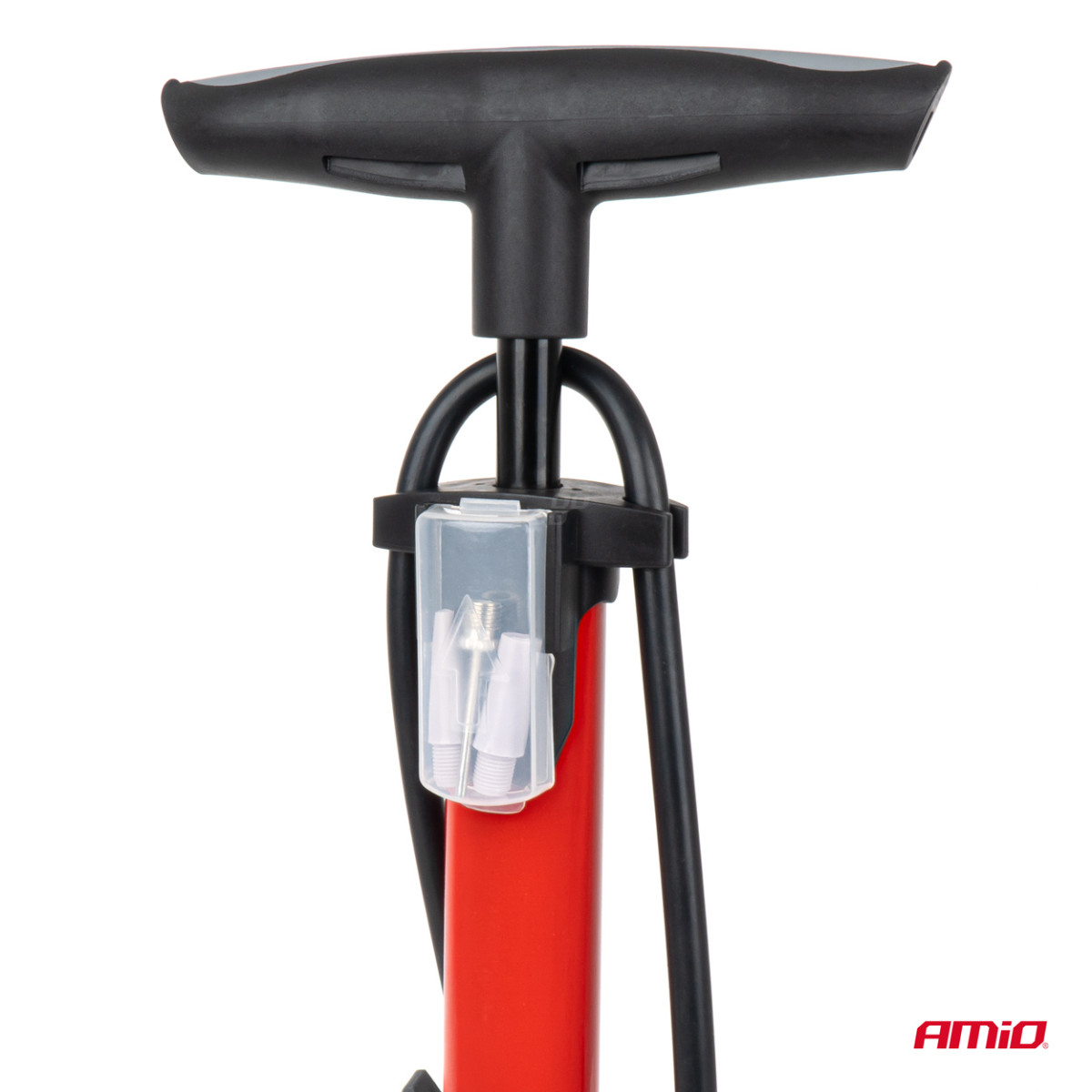 Metāla rokas sūknis ar manometru MINI PU08 AMIO-04343