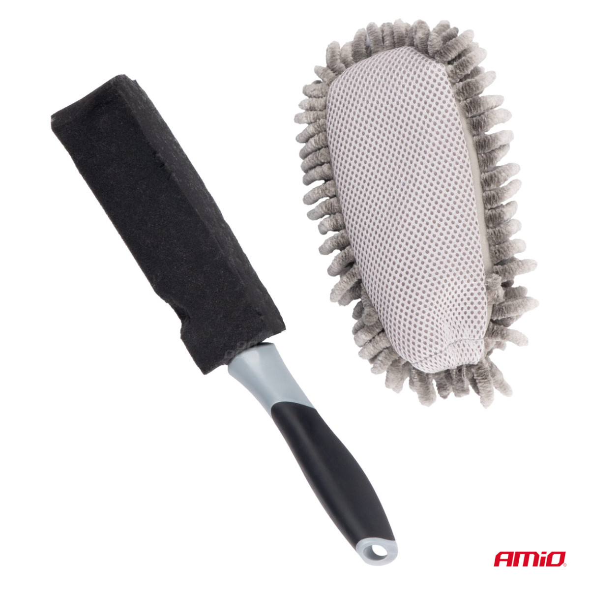 Mikrošķiedras birste automašīnas mazgāšanai 33,5 cm AMIO-04027