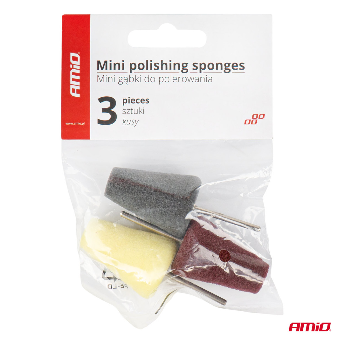 Mini pulēšanas sūklīši, 30 mm konusa formas AMIO-03715