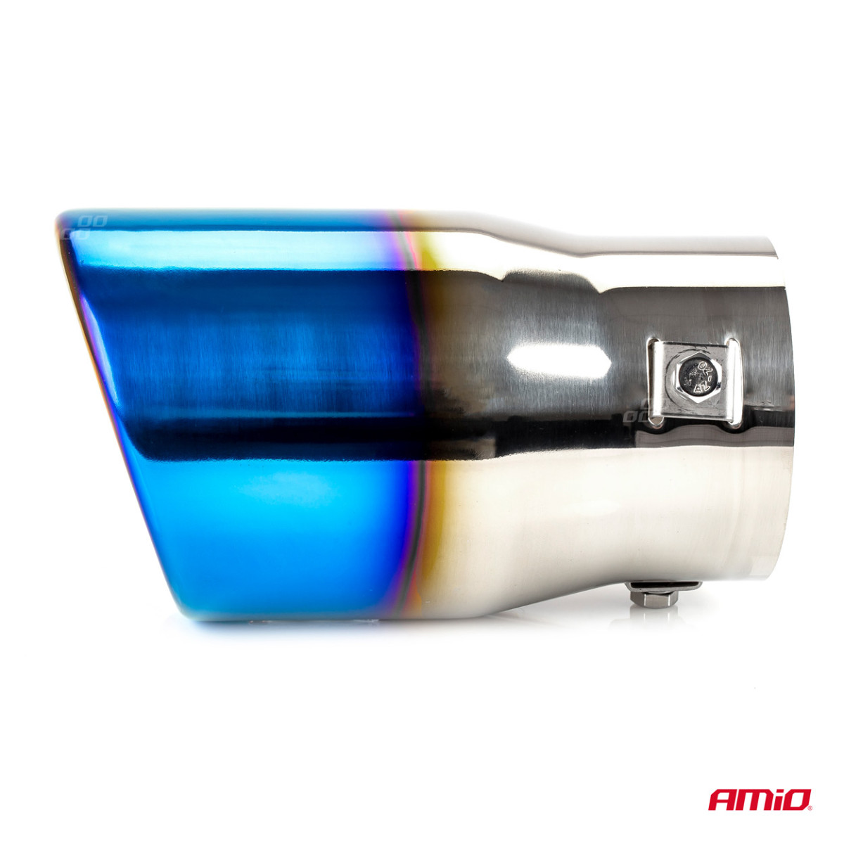 Izpūtēja uzgalis 48–65 mm, nerūsējošais tērauds, pulēta metāla efekts, AMIO-02198