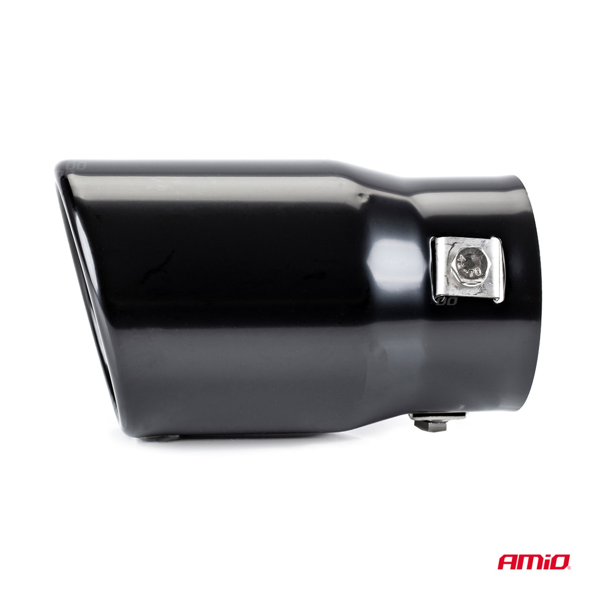 Izpūtēja uzgalis 43-62 mm, nerūsējošais tērauds, melns, AMIO-01317