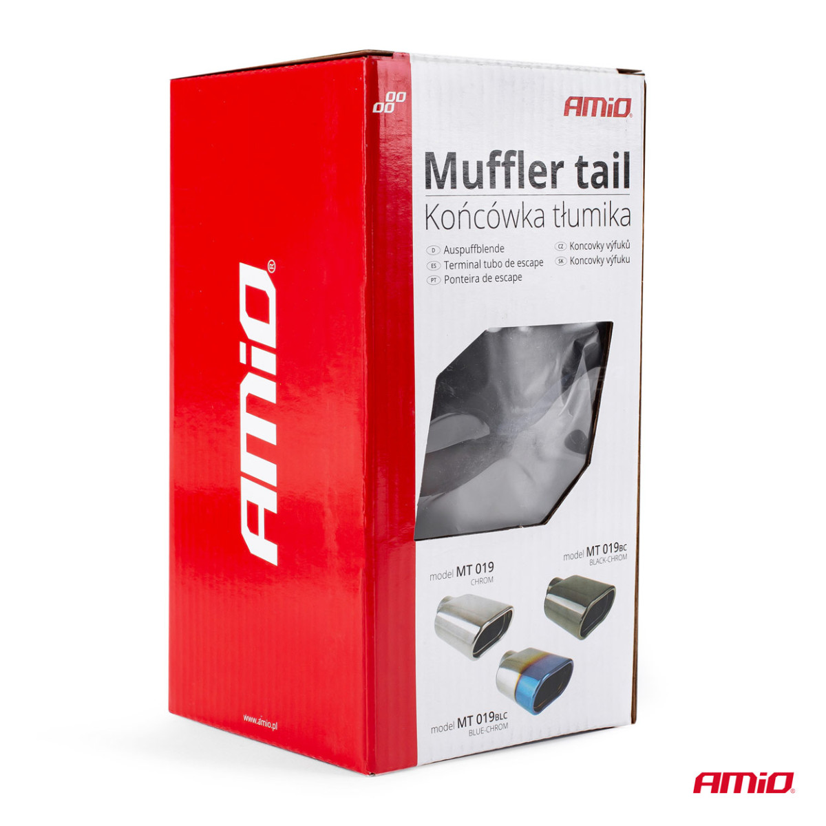 Izpūtēja uzgalis, nerūsējošais tērauds, grafīta krāsā, AMIO-02196