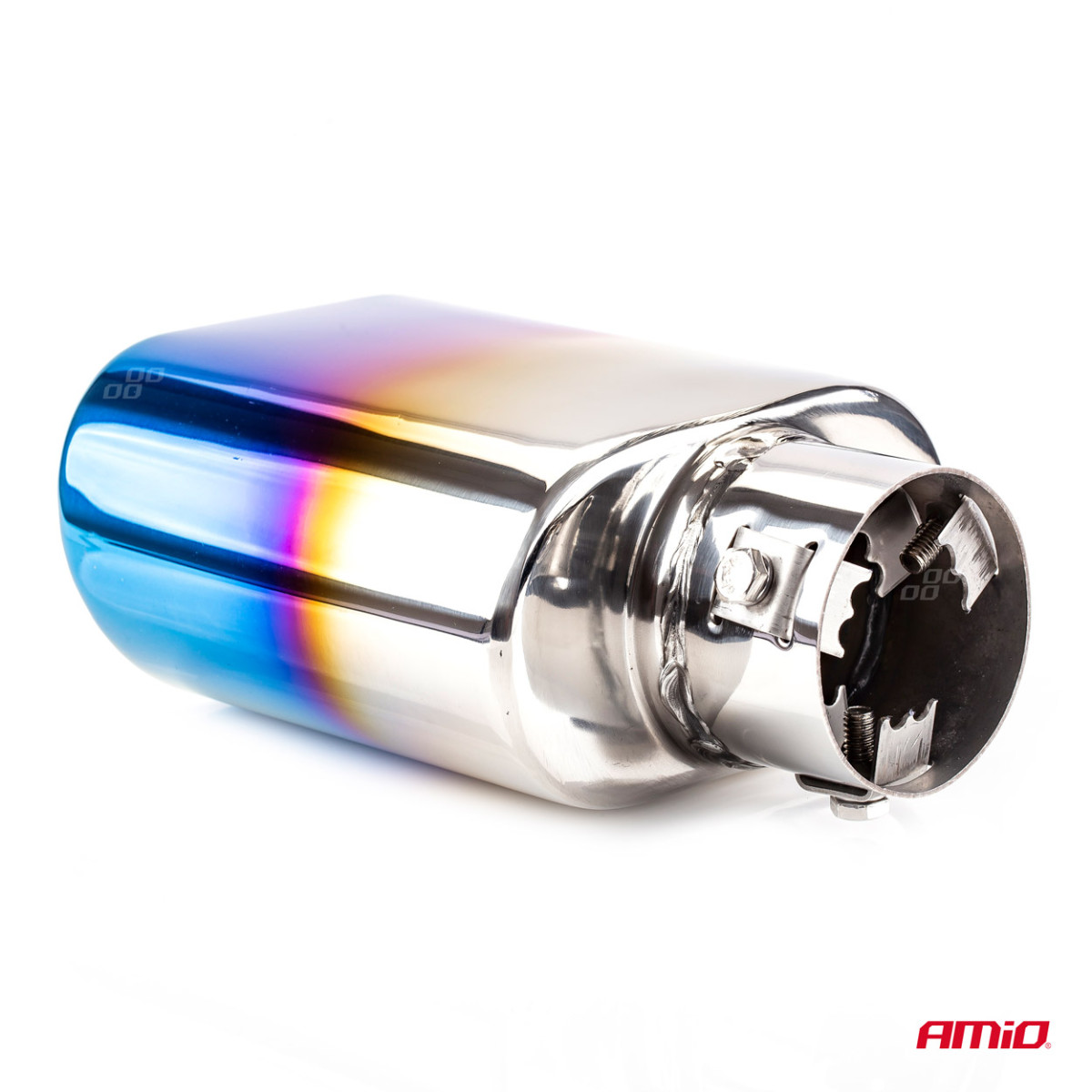 Izpūtēja uzgalis 33-50 mm, nerūsējošais tērauds, pulēta metāla efekts, AMIO-02191