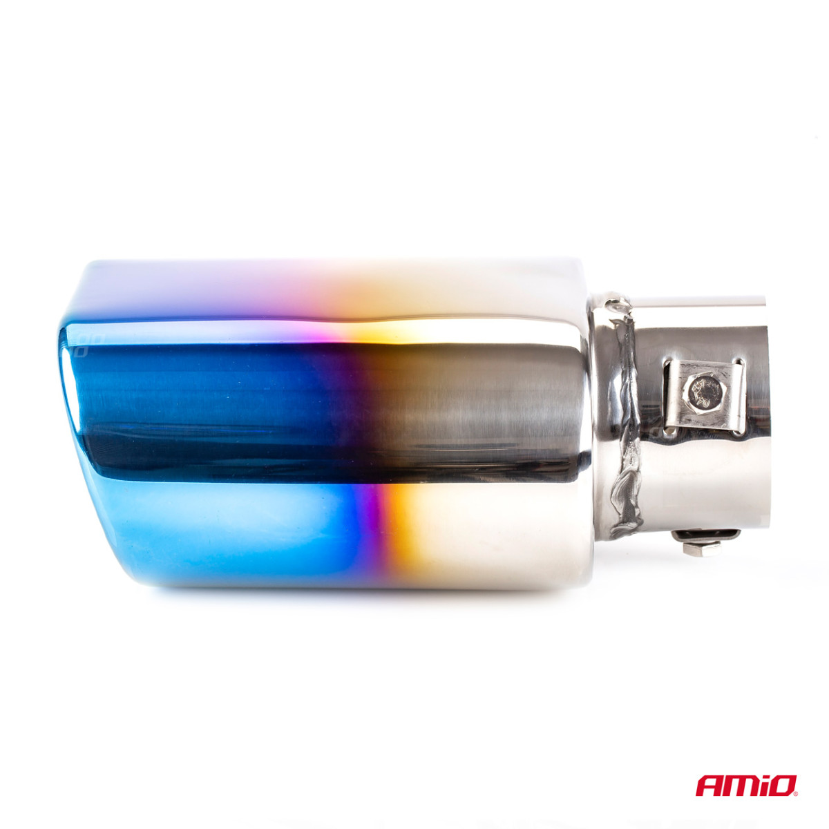 Izpūtēja uzgalis 33-50 mm, nerūsējošais tērauds, pulēta metāla efekts, AMIO-02191