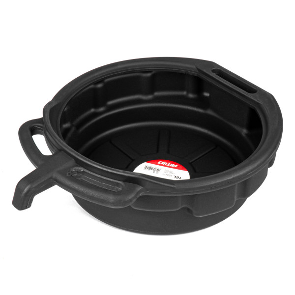 Oil drain pan with funnel 16L, 56cm AMIO-04053