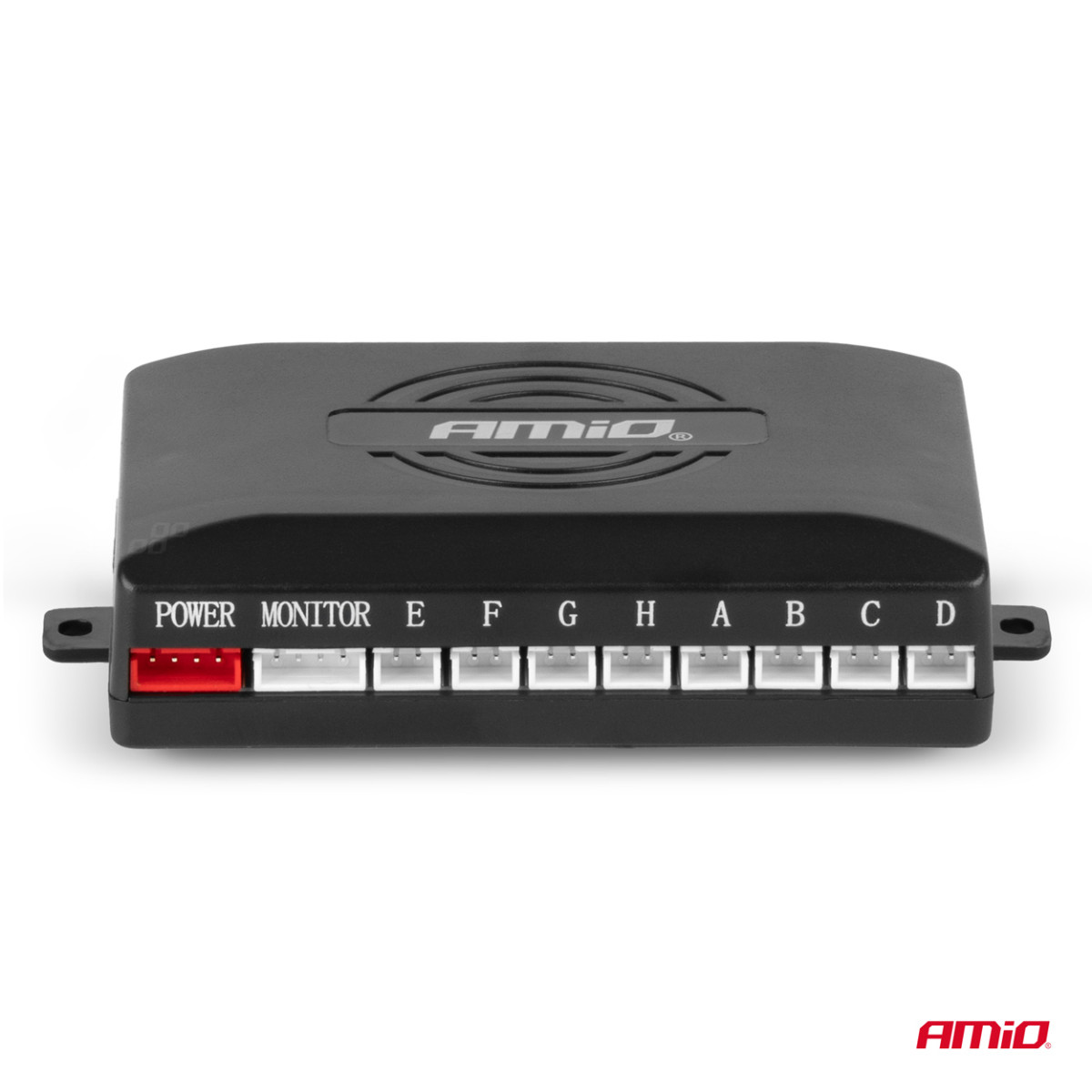 Parkošanās palīgsistēma LED, 8 melni sensori, iekšējais stiprinājums 16,5 mm AMIO-02256