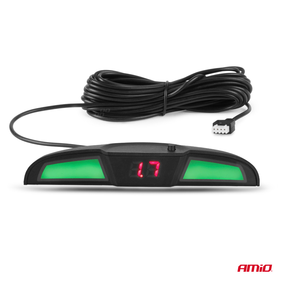 Parkošanās palīgsistēma LED COB, 4 balti sensori 22 mm AMIO-02283