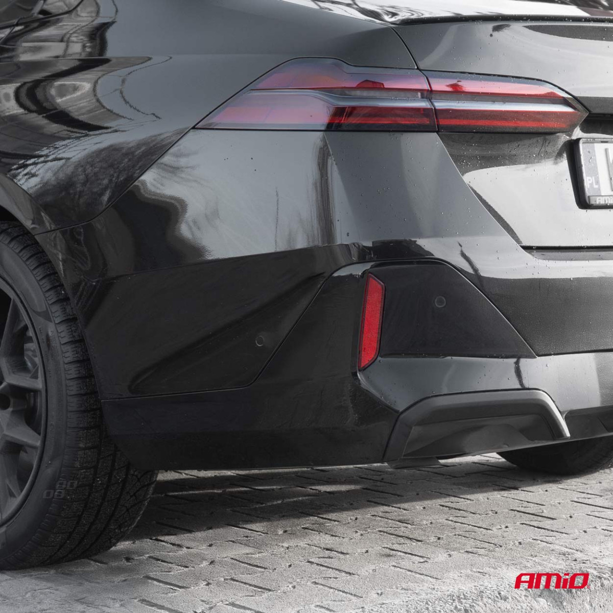 Parkošanās palīgsistēma LED-GRAF, 4 melni sensori 16,5 mm, iekšējā uzstādīšana AMIO-02257