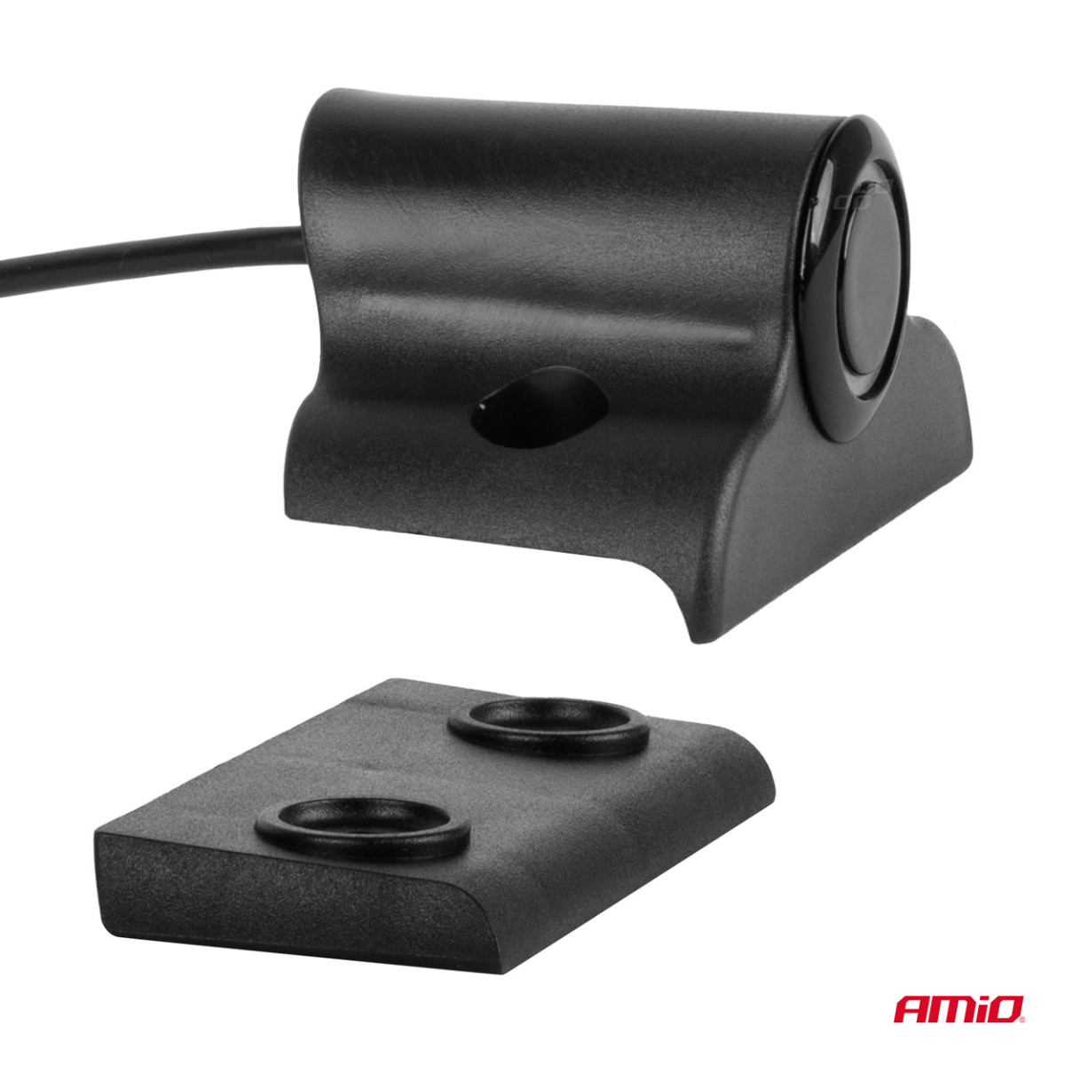 Parkošanās palīgsistēma LED-GRAF, 4 melni sensori 19 mm, kravas automašīnām AMIO-02280