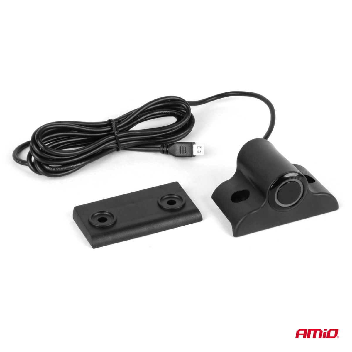 Parkošanās palīgsistēma LED-GRAF, 4 melni sensori 19 mm, kravas automašīnām AMIO-02280