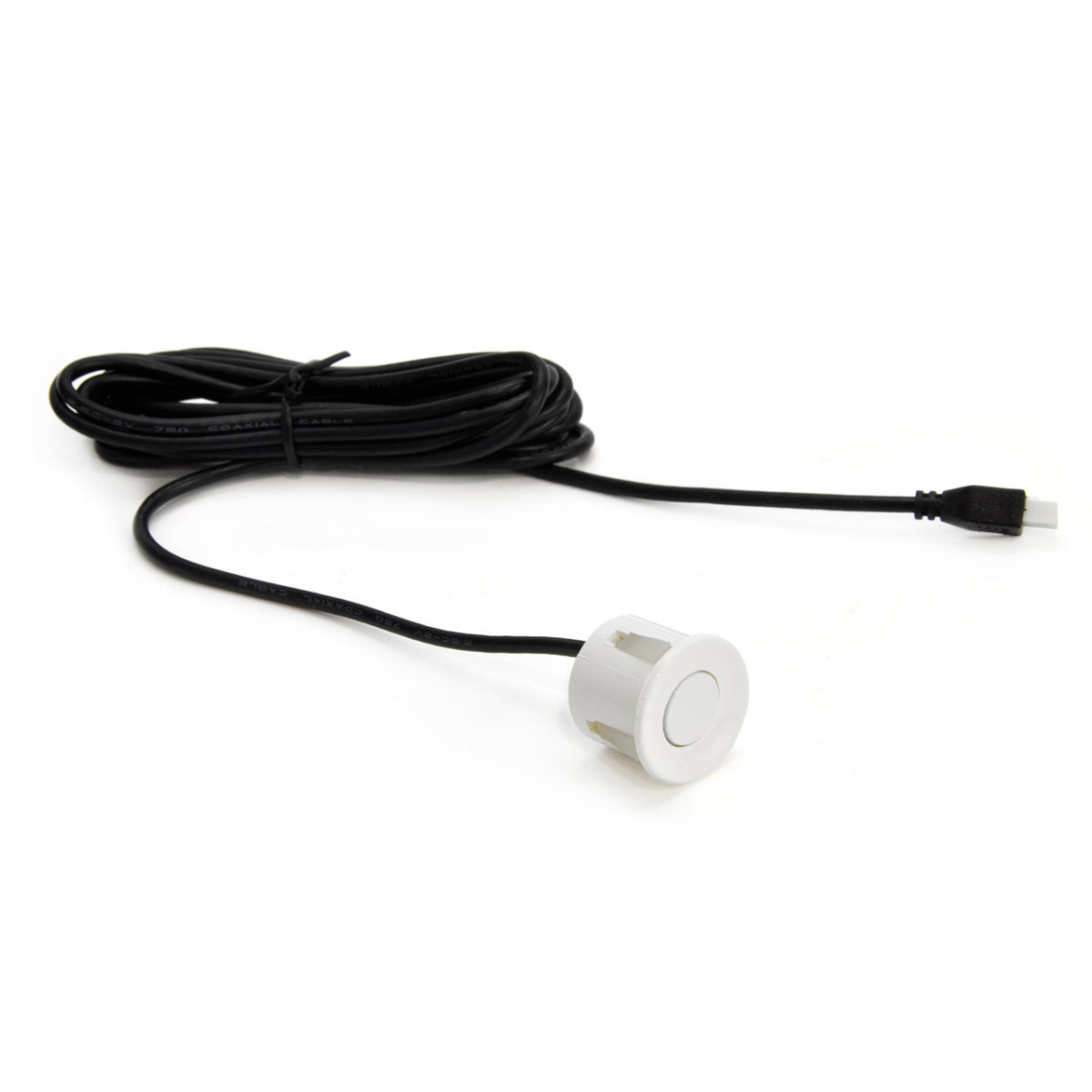 Parkošanās sensoru komplekts TFT01 4.3 ar CAM-308 LED nakts redzamības kameru, 4 balti sensori 22 mm