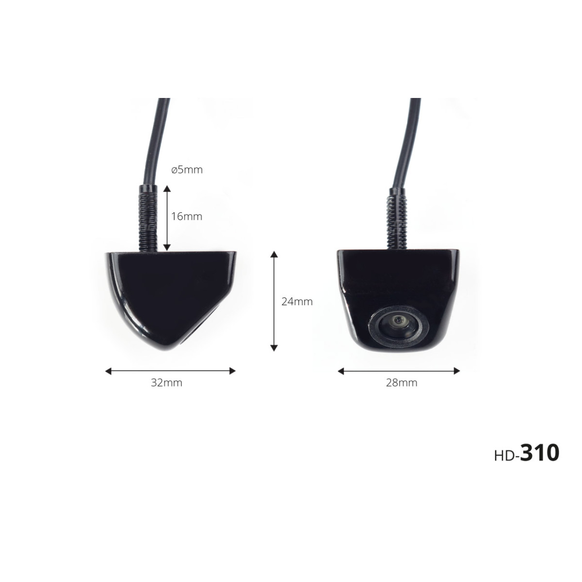 Parkošanās palīgsistēma TFT01 4,3" ar HD-310 kameru, 4 melniem sensoriem, iekšējai uzstādīšanai