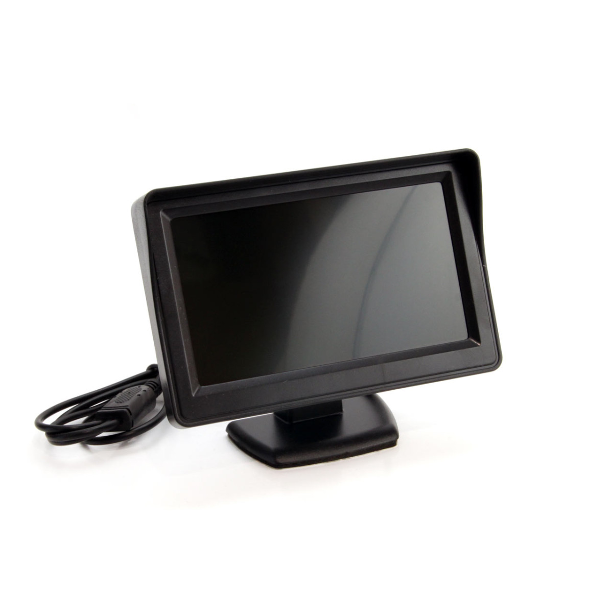 Parkošanās palīgsistēma TFT01 4,3" ar HD 315 LED kameru, 4 melniem sensoriem, iekšējai uzstādīšanai