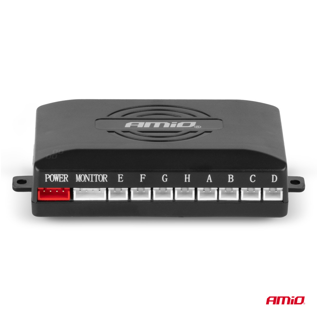 Parkošanās palīgsistēma ar skaņas signālu, 8 melni sensori 22 mm AMIO-01575