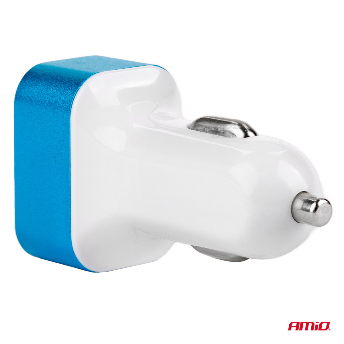 Automašīnas tālruņa lādētājs ar voltmetru 2xUSB TEST-04