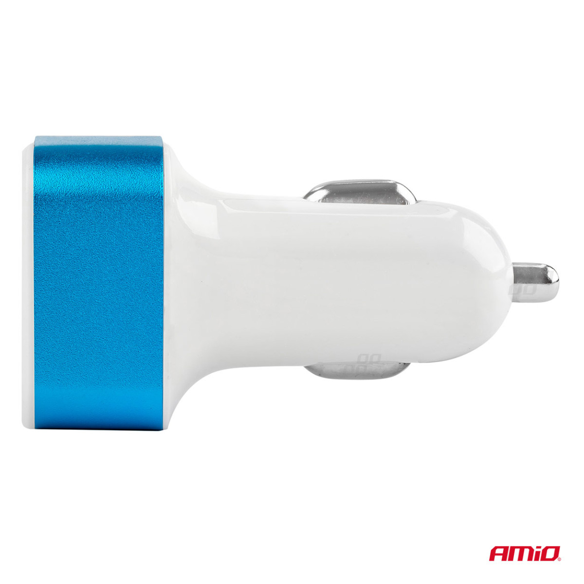 Automašīnas tālruņa lādētājs ar voltmetru 2xUSB TEST-04