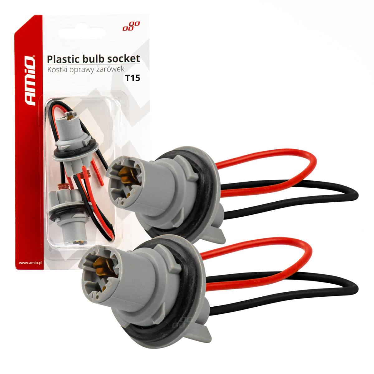 Plastmasas ligzdas 2 gab., T15/W16W/W5W