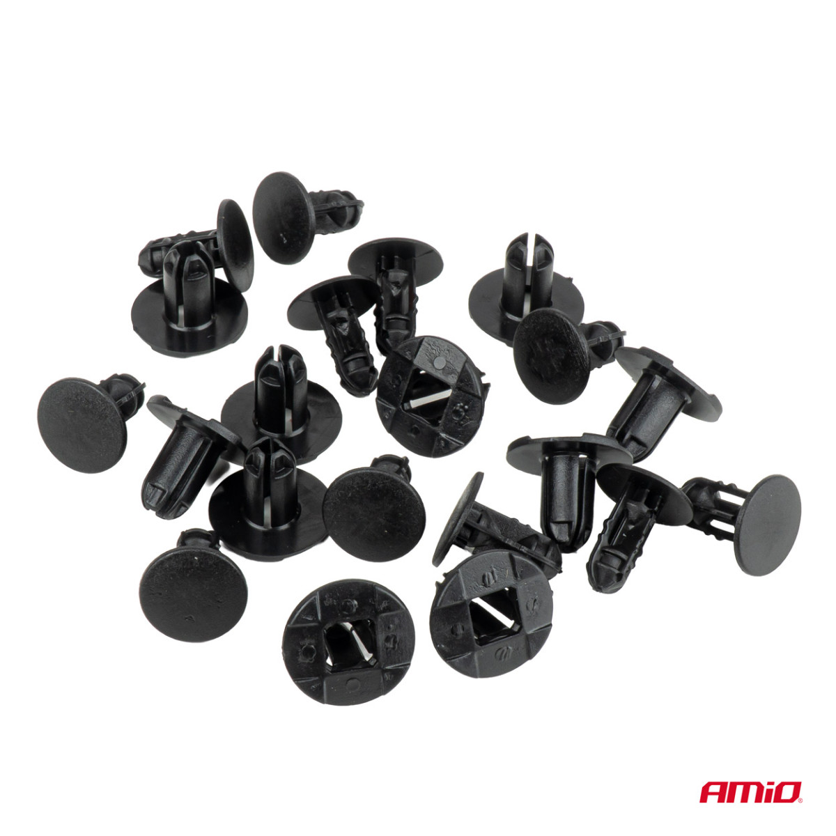 Plastmasas kniedīšu komplekts, 20 gab., AMIO-05027