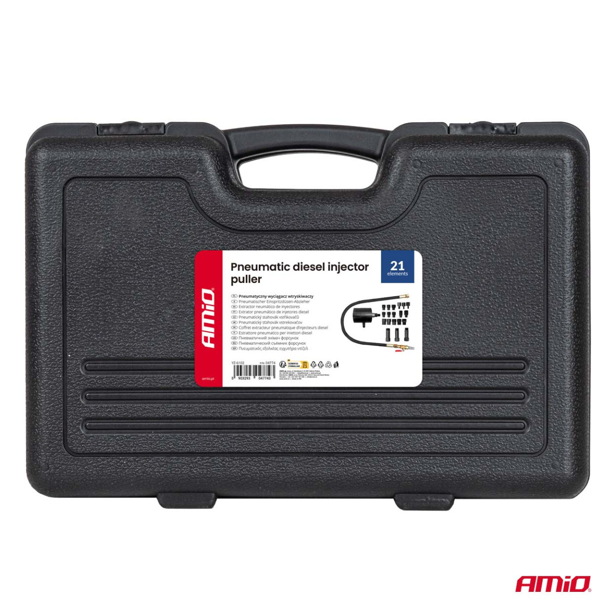 Dīzeļdegvielas iesmidzinātāja pneimatiskais izvilkšanas instruments AMIO-04774