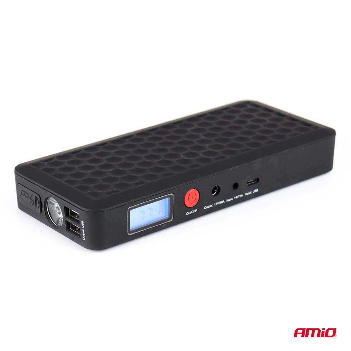 Pārnēsājams starteris/ārējā akumulators 12V 4Ah 800A SJ02 AMIO-02524