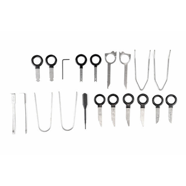 Auto radio noņemšanas instrumentu komplekts, 20 gab., AMIO-02515