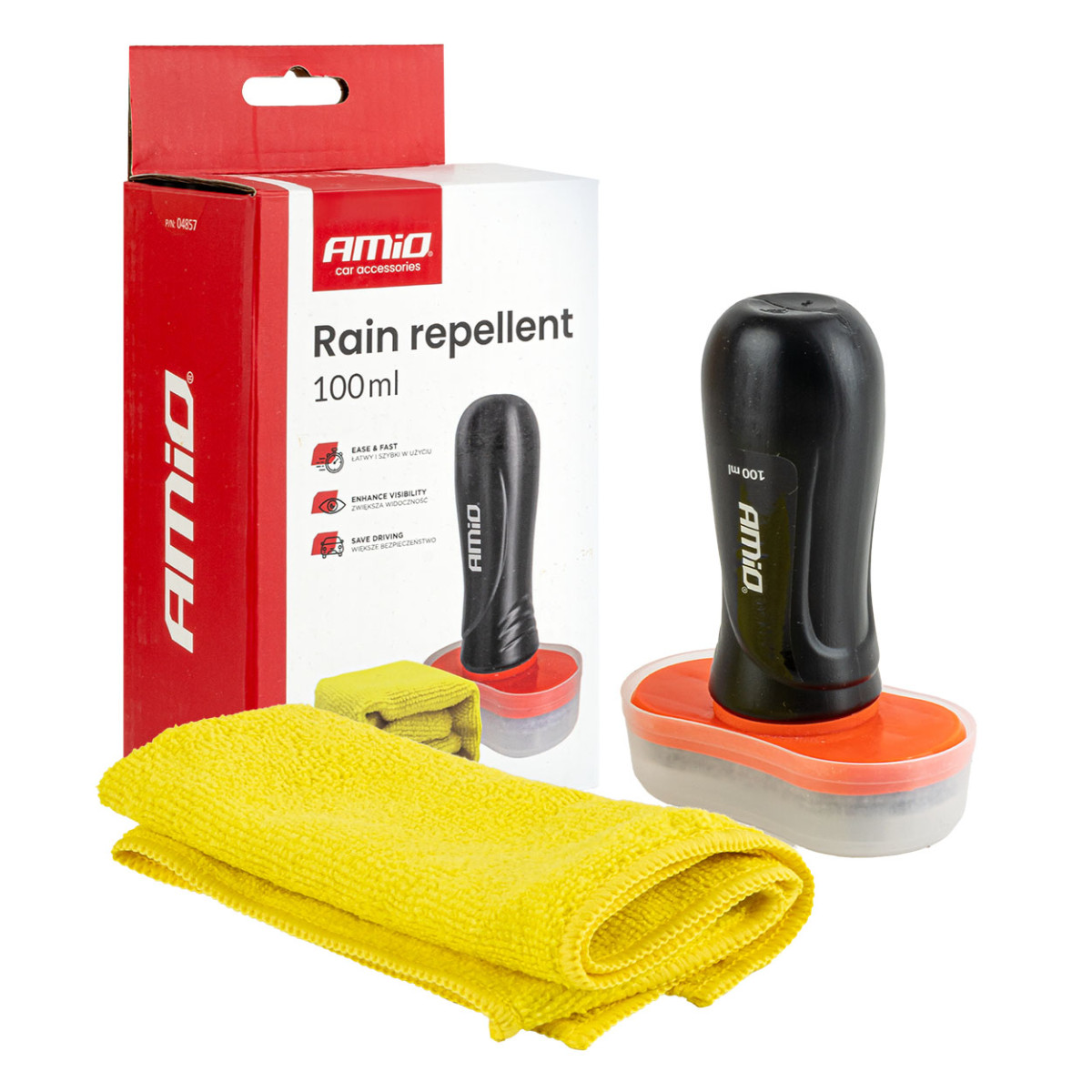 Neredzams stikla tīrīšanas līdzeklis 100 ml AMIO-04857