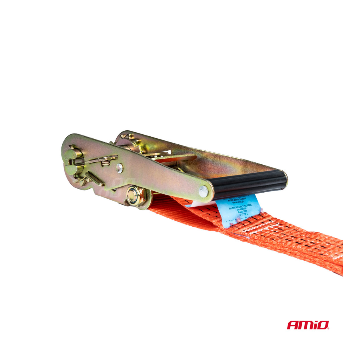 Kravas nostiprināšanas siksna ar spriegotāju 5000 kg, 12 mx 50 mm, AMIO-03301