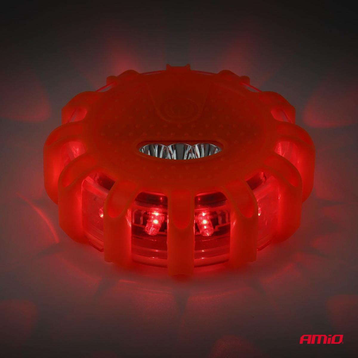 Pārnēsājama LED brīdinājuma gaisma ar prožektora funkciju 3xAAA IP65 12SMD + 3SMD