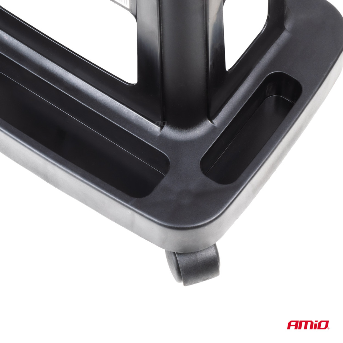 Darbnīcas krēsls uz riteņiem ar instrumentu uzglabāšanas kasti, 150 kg, AMIO-04269