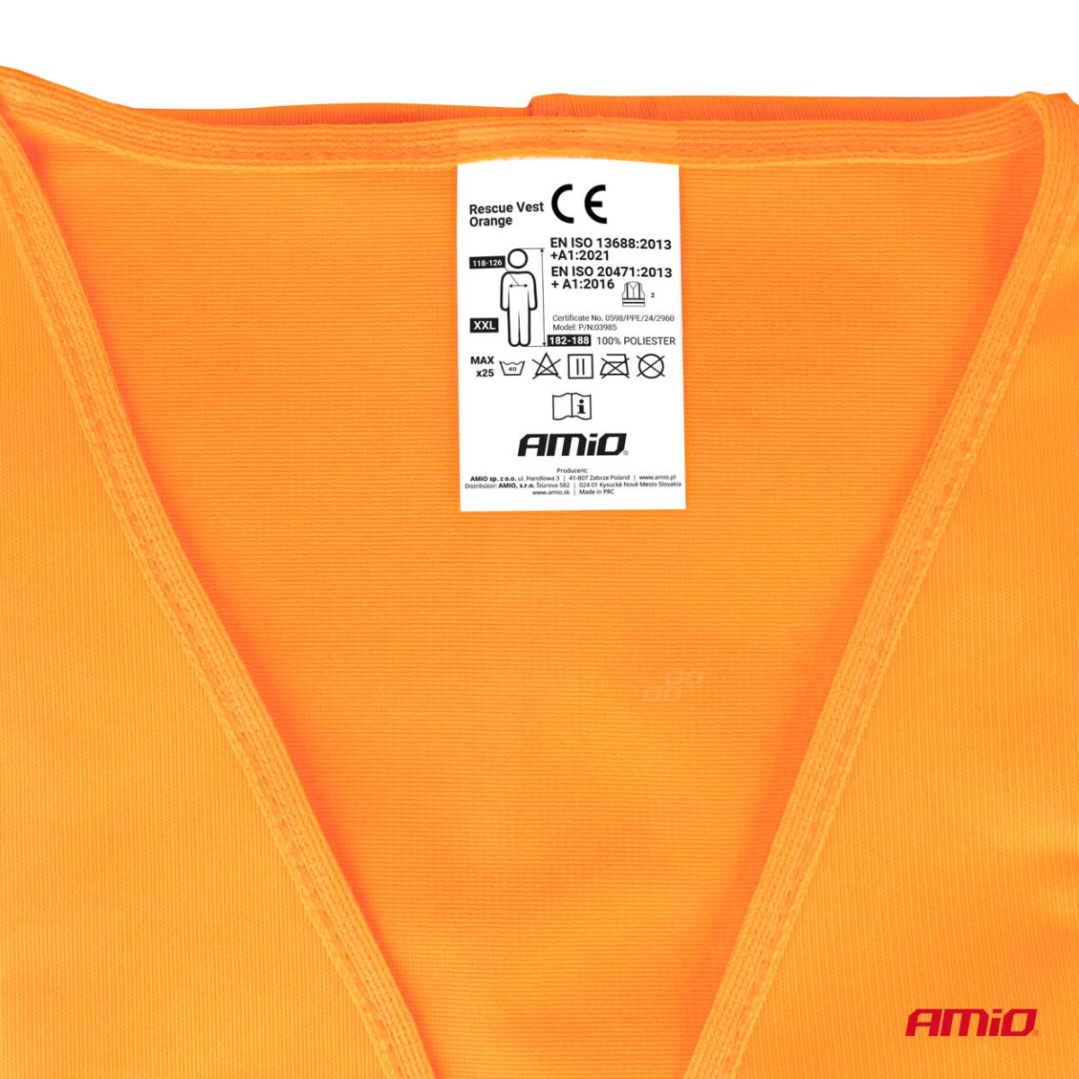 Atstarojoša veste XXL, oranža AMIO-03985