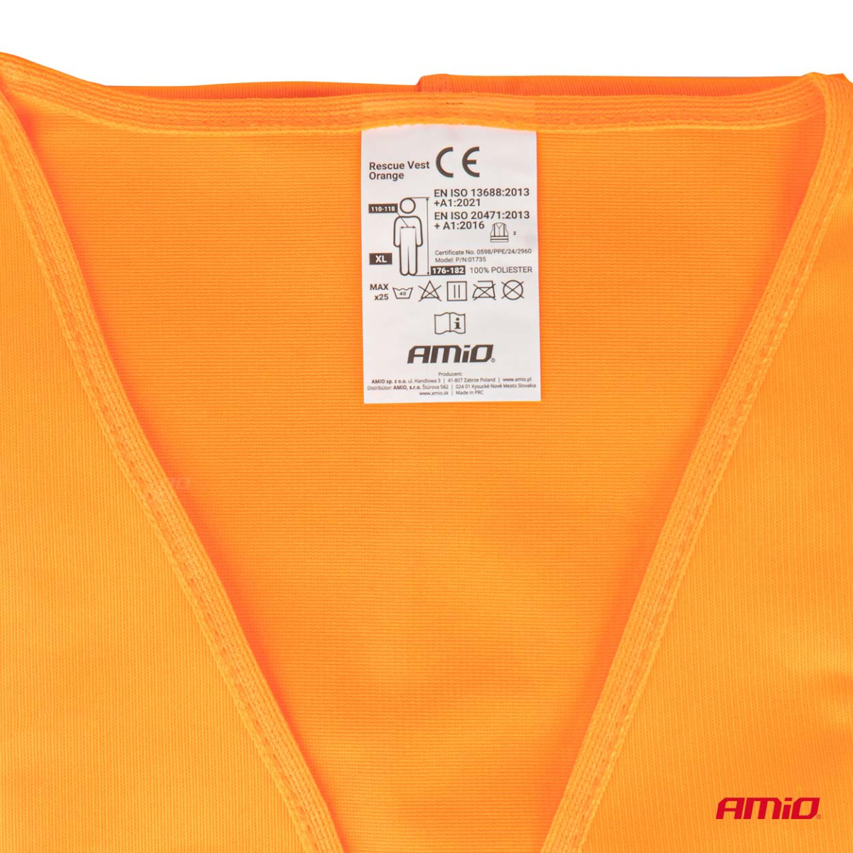 Atstarojošā veste XL, oranža AMIO-01735