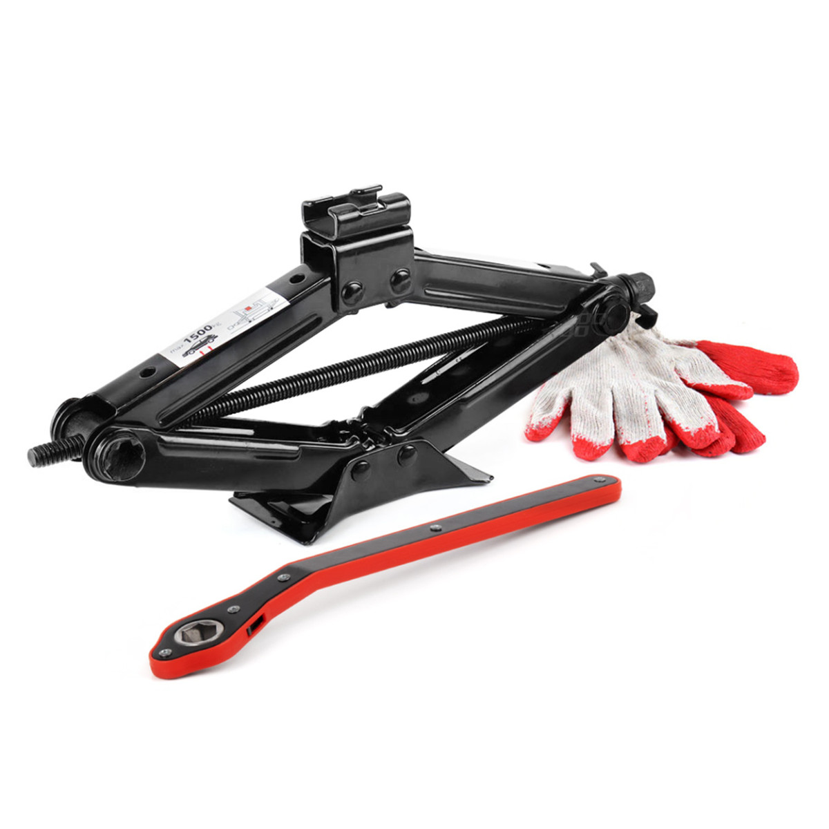 Trapecveida pacēlājs 1500 kg ar rokturi un cimdiem, AMIO-02478